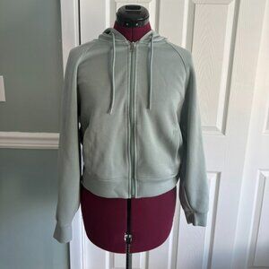 Sage Green Full Zip Hoodie – Size Medium